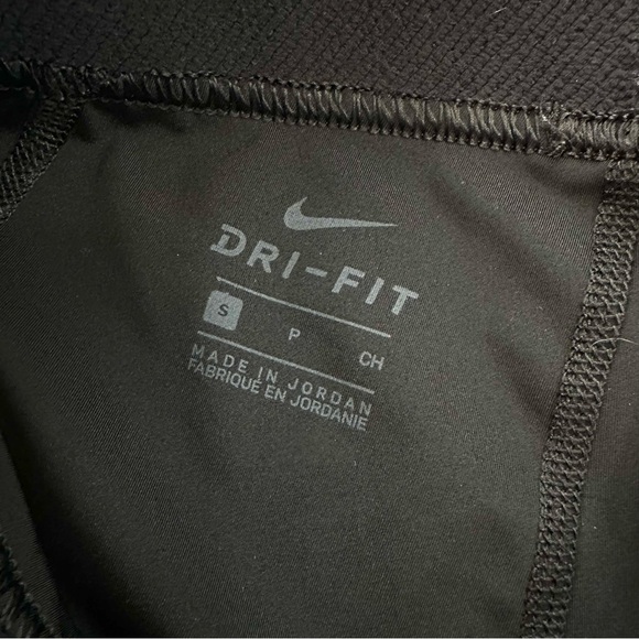 Nike Pro Dri Fit Women’s Sz S Black Activewear Compression Tights Mesh Hem Pants - Picture 7 of 13